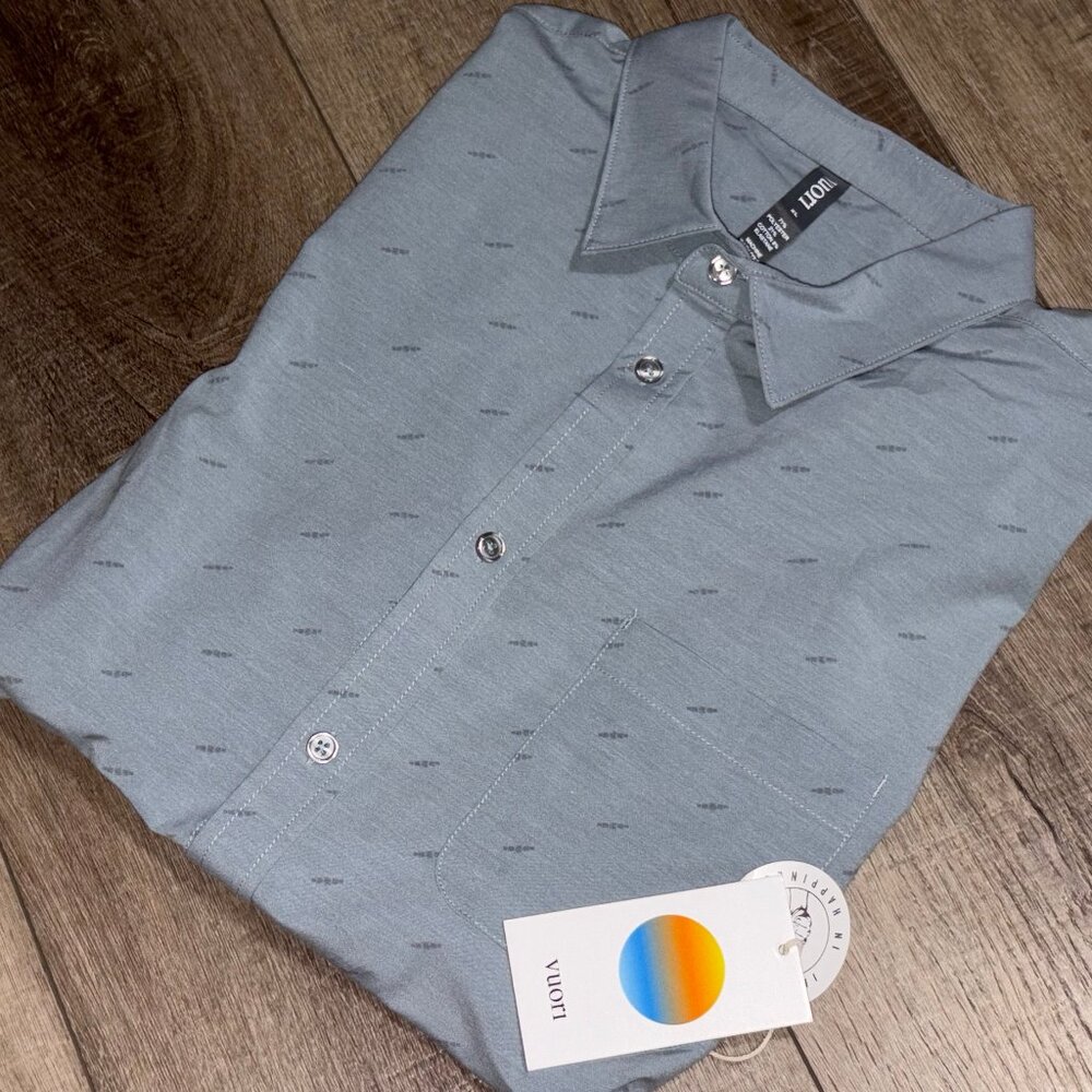 Vuori Light Blue Casual Button Down Shirt